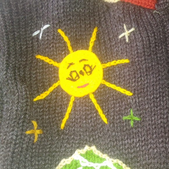 Colorful Knit Children's Hoodie - Picture 8 of 9